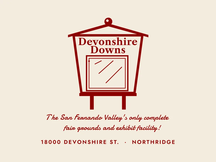 Devonshire Downs artwork from the Nostalgic San Fernando Valley collection